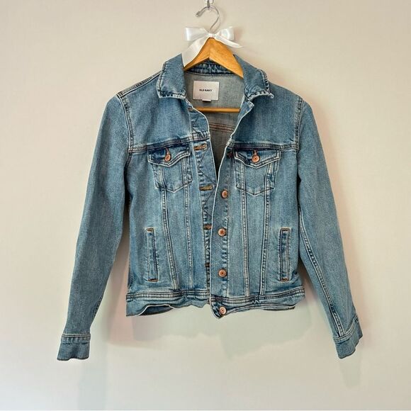 Old Navy Light Blue Wash Denim Jean Jacket - Picture 1 of 3